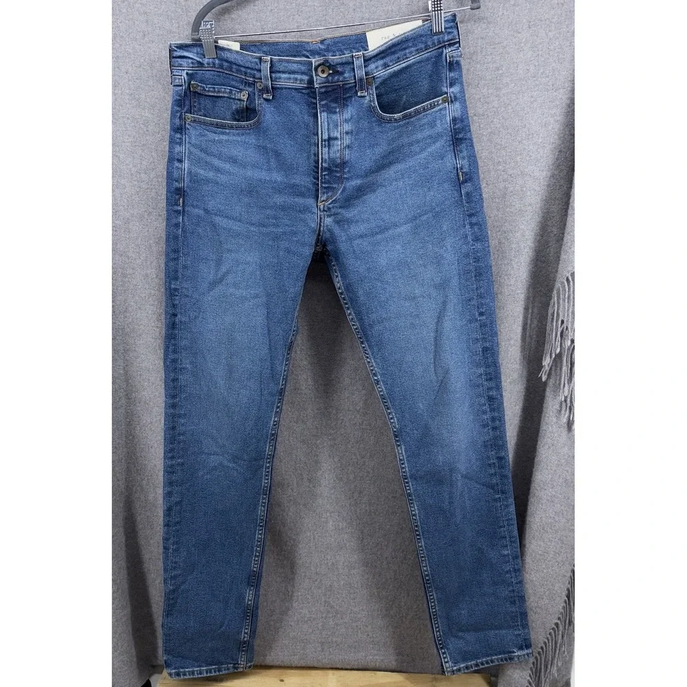 Rag & Bone Fit 2 Slim Jeans 33x32 Medium Indigo Wash med21F1223lcid